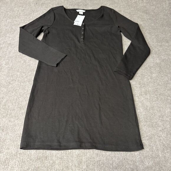 H&M XL Ribbed Knit Pullover Crew Neck Mini Sheath Dress Bella Long Sleeve NWT - Picture 1 of 6